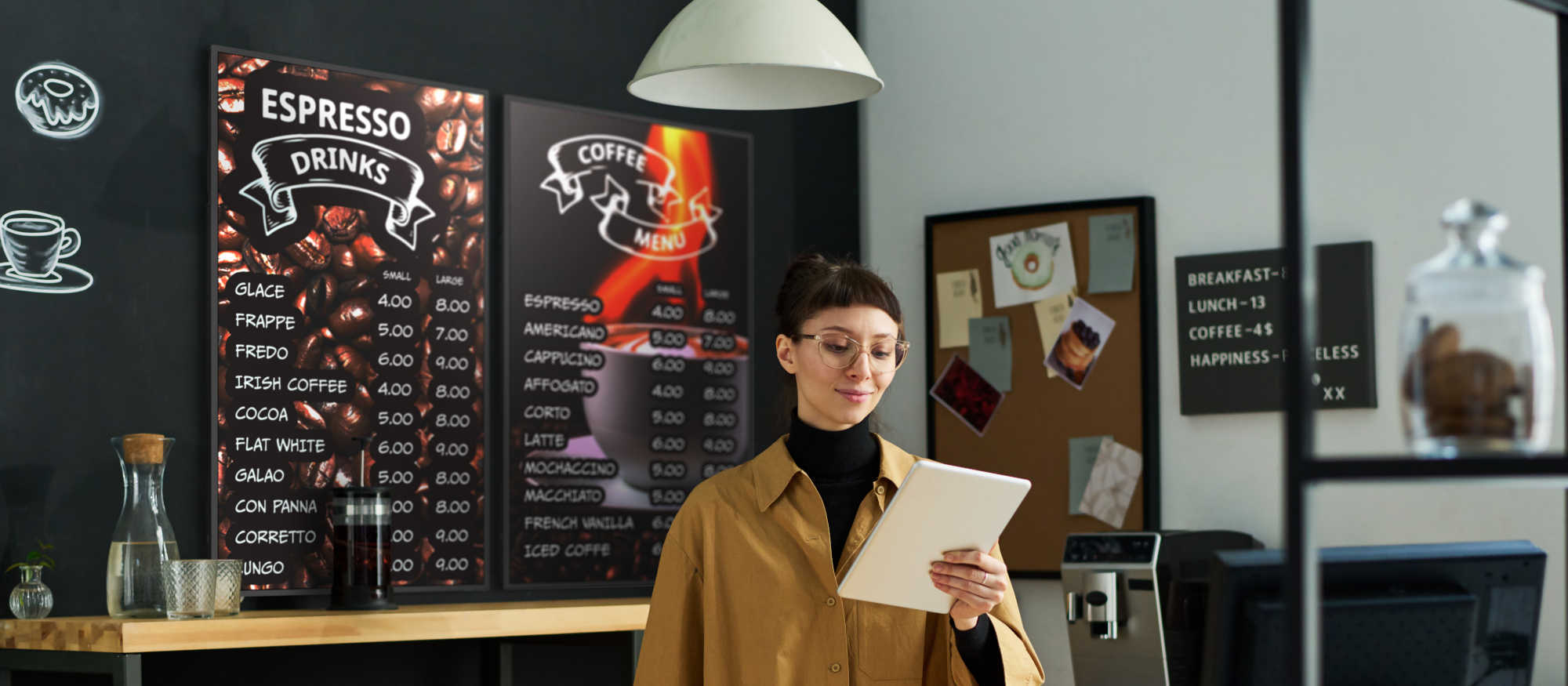 Monitor informacyjny Avtek DS 55 + moduł WiFi/BT